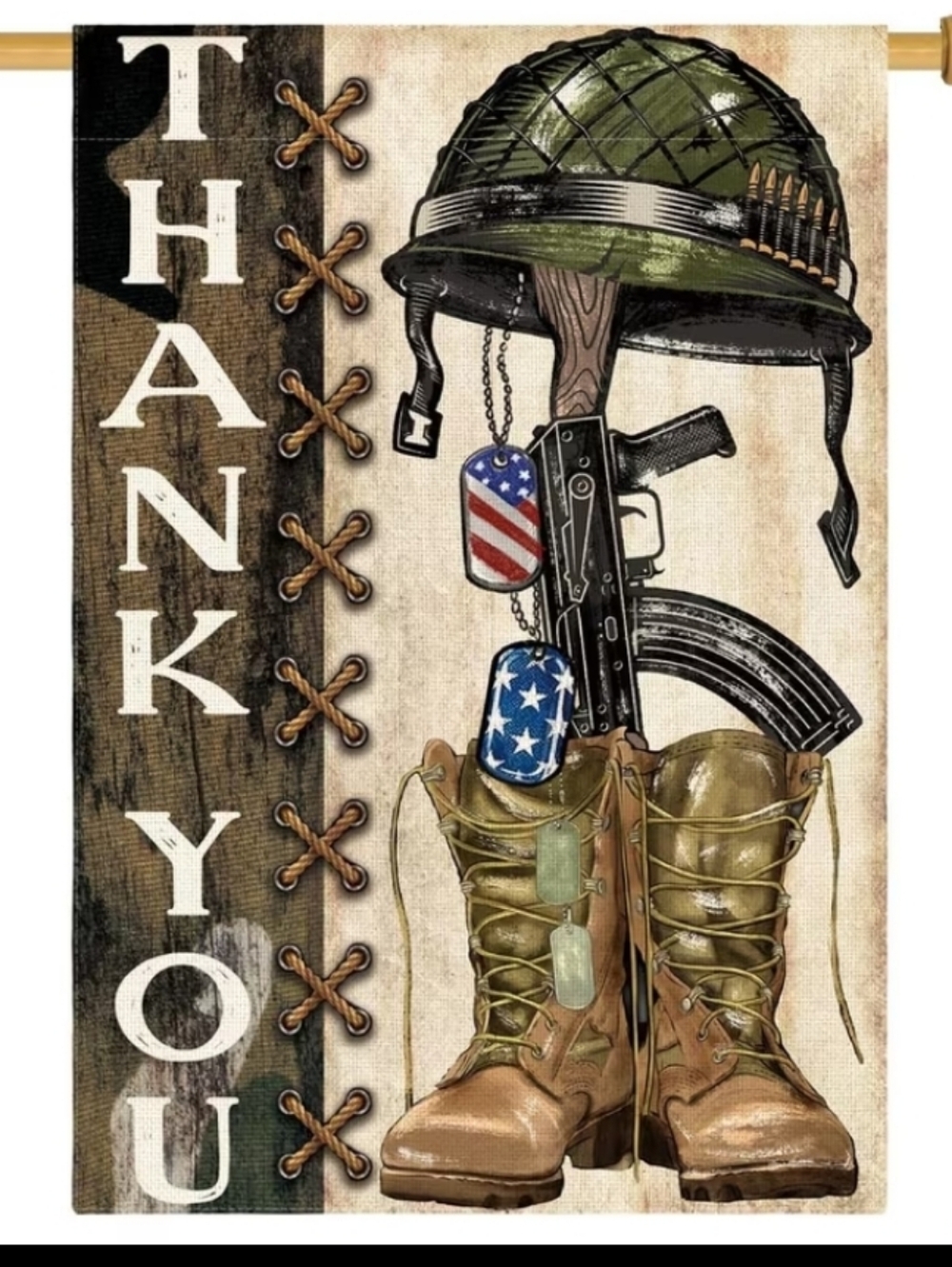 Military Tribute Garden Flag